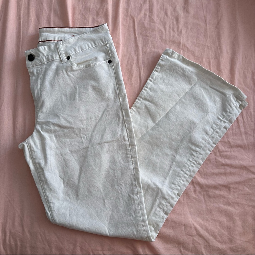 Talbots Classic White Wide Leg Jeans